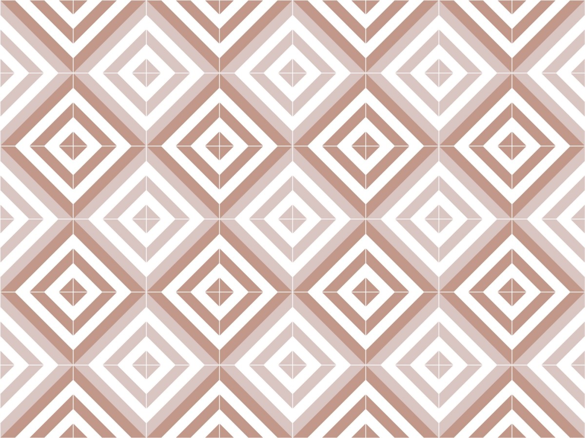 Crédence cuisine adhésive Carthage terracotta - zoom