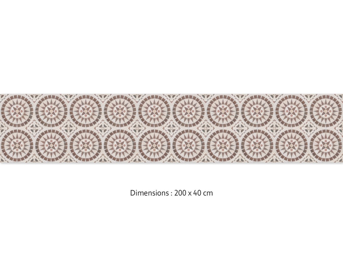 Crédence cuisine adhésive Mosaïque rouge 200 x 40