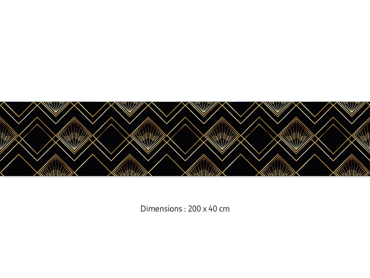 Crédence cuisine adhésive Art déco 200 x 40