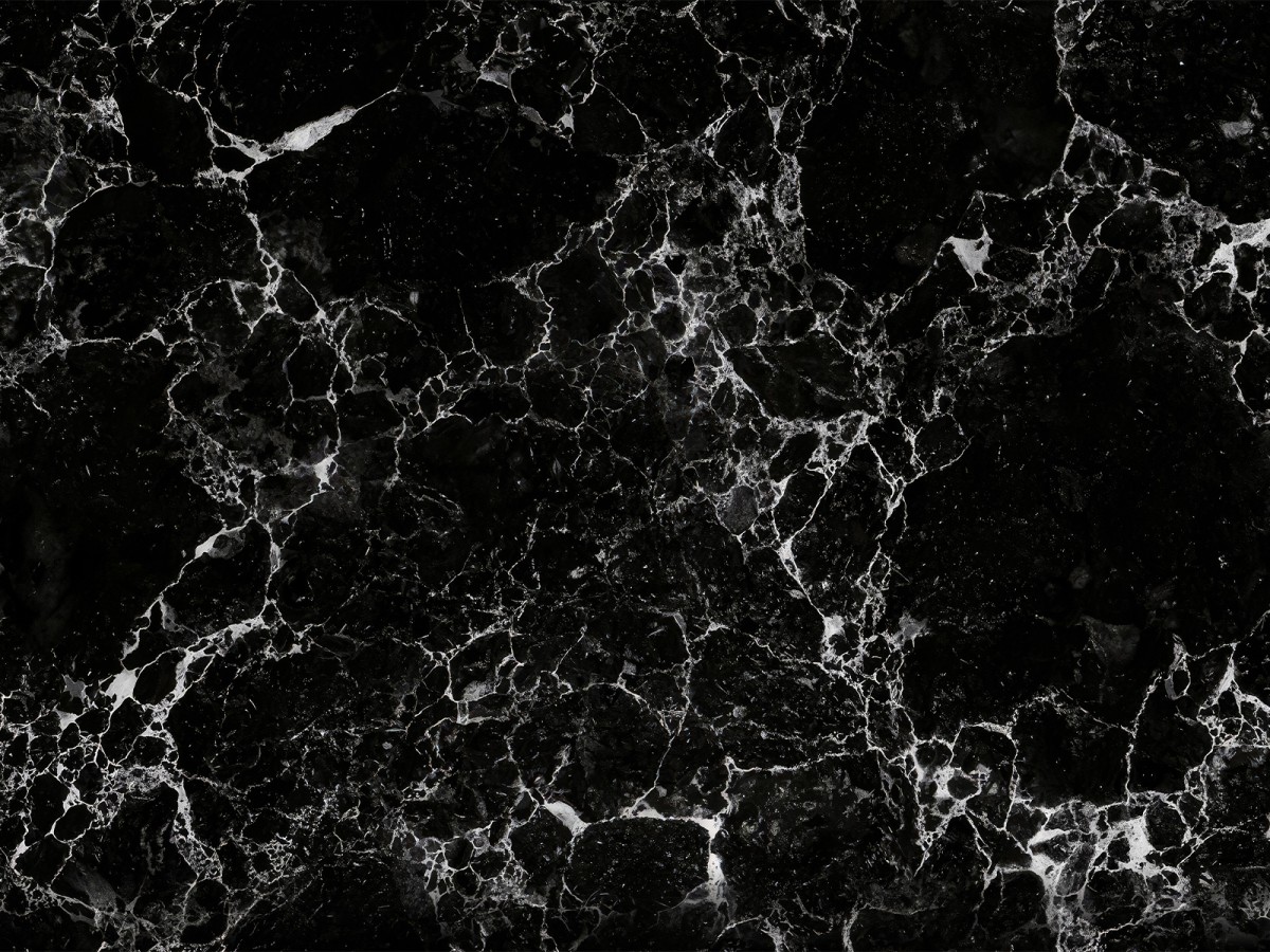 Crédence cuisine adhésive marbre Marquina noir - zoom