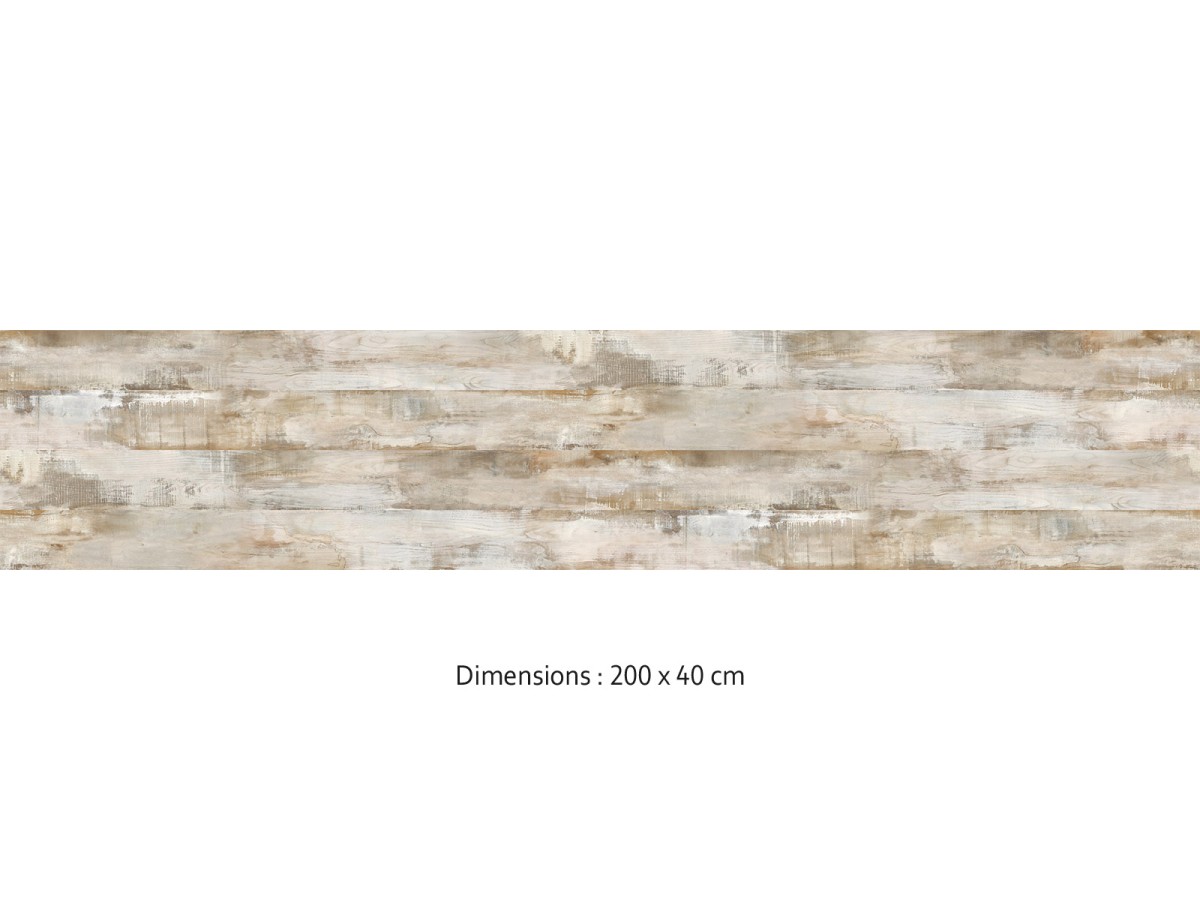 Crédence cuisine adhésive Bois délavé 200 x 40