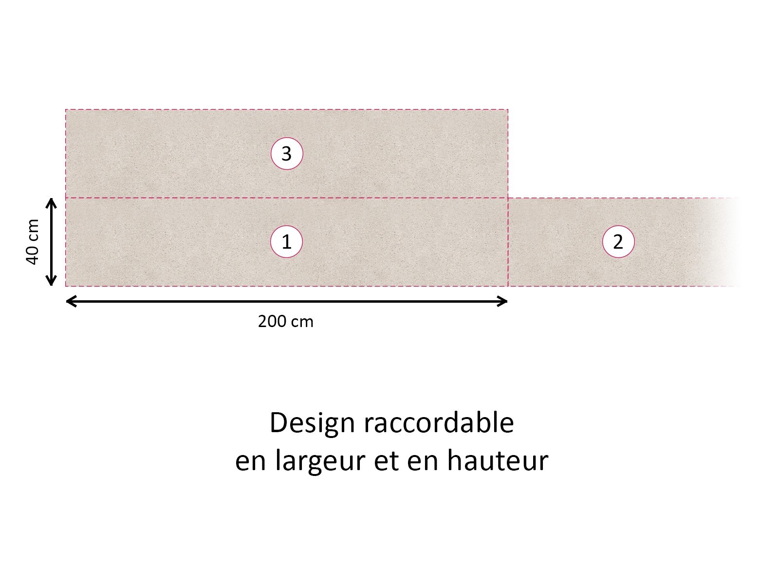 Crédence cuisine adhésive granit beige