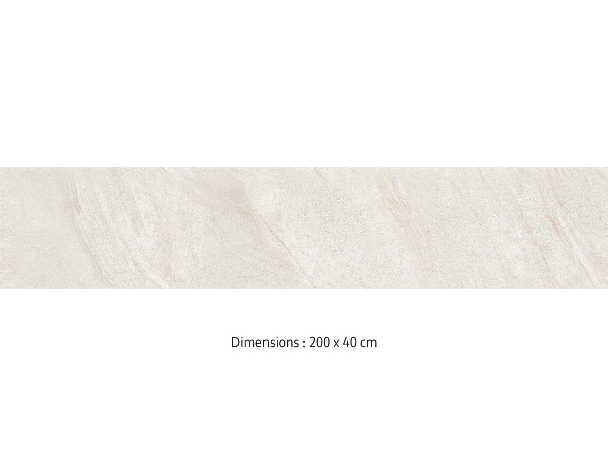 Crédence cuisine adhésive grès beige 200 x 40
