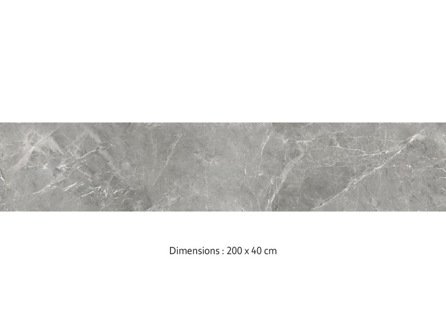 Crédence cuisine adhésive marbre gris