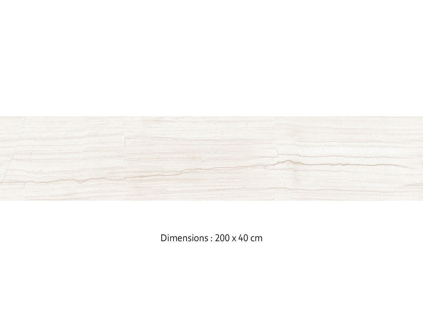 Crédence cuisine adhésive travertin beige clair