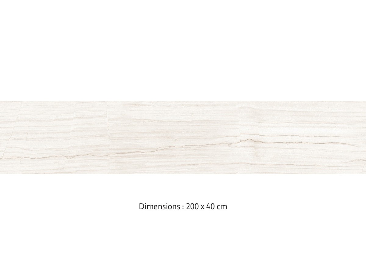 Crédence cuisine adhésive travertin beige clair 200 x 40