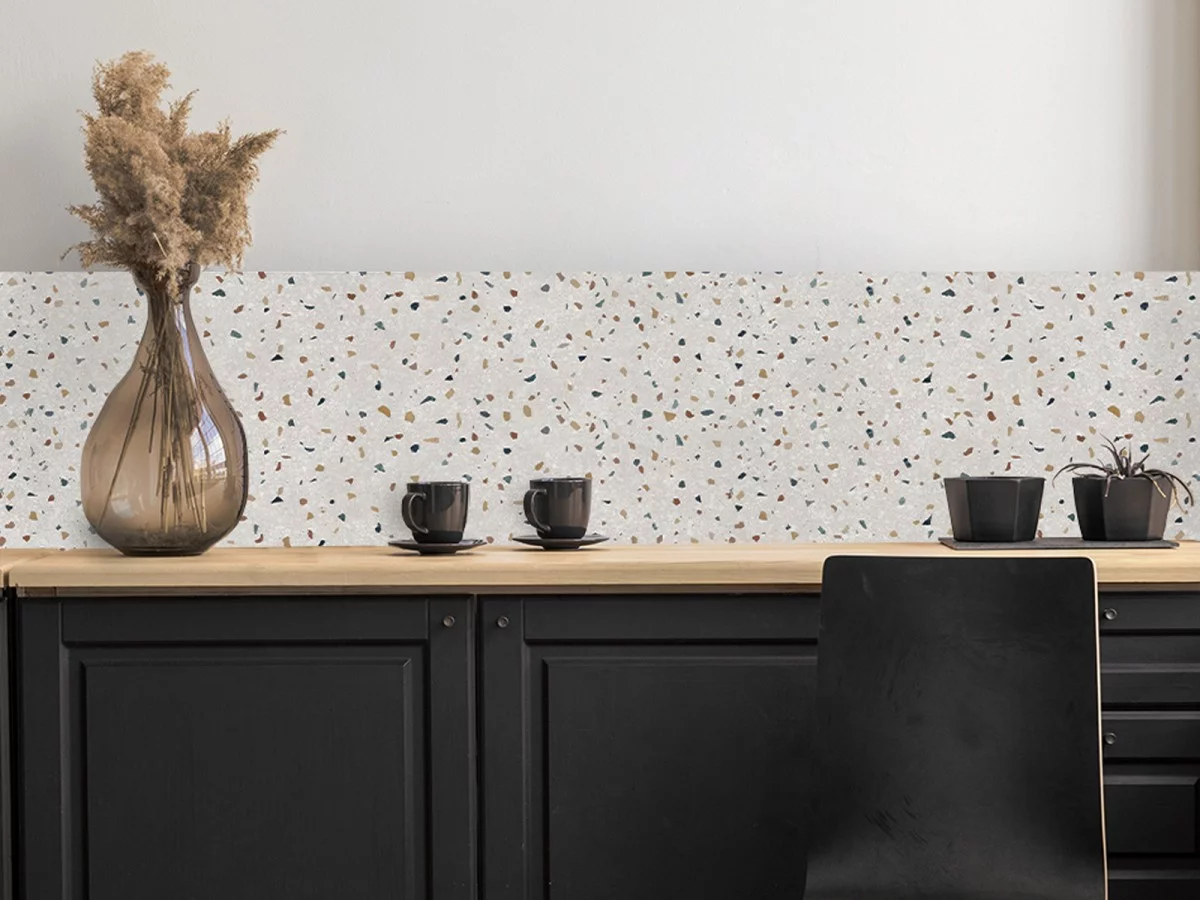 Crédence cuisine adhésive TERRAZZO M1 - ambiance